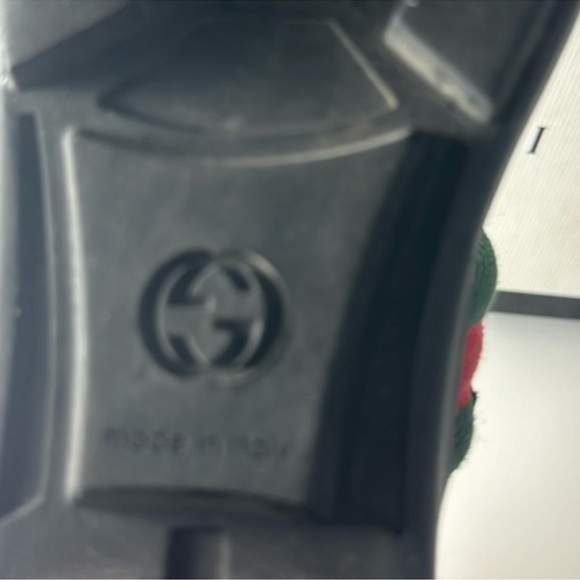 Authentic Gucci luxury designer signature web canvas & leather sandals sz 1 - Picture 16 of 16